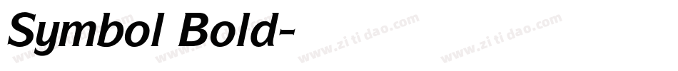 Symbol Bold字体转换